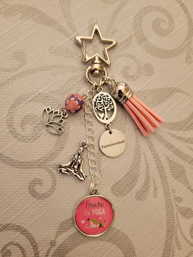 Bijou de sac argenté - J'peux pas j'ai Yoga