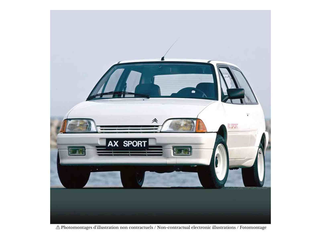 Citroën AX Sport 1987 Blanc Norev 181840 1/18