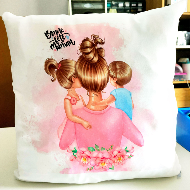 Coussin &quot;Bonne fête maman&quot;