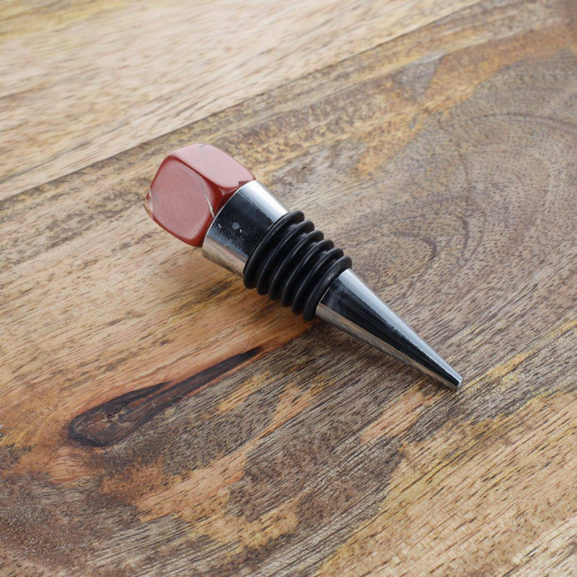 Bouchon de bouteille Jaspe rouge