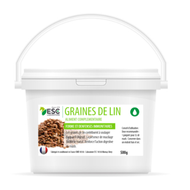 GRAINES DE LIN – Digestion cheval – Graines non cuites