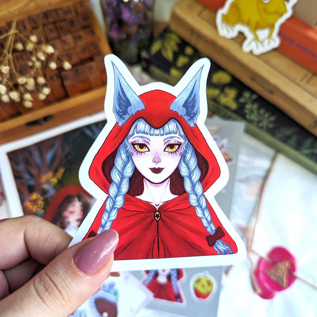 Chaperon Rouge | Glossy sticker 