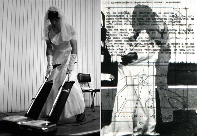 MARIO SORO, Performance 1982 "La Novia Puesta Al Desnudo Por Su Soltero"