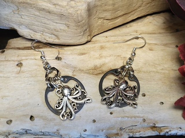 Boucles d'Oreilles Néo Circlips "Cercle Abyssal"