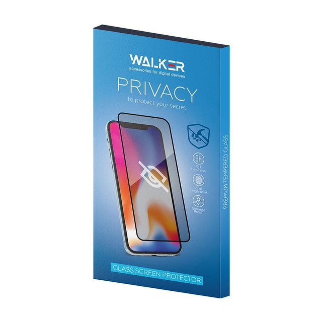 WALKER Privacy Schutzglas für Apple iPhone 16 Serie –  Privacy