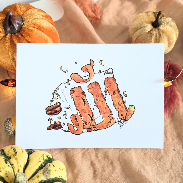 Carte postale Carrot cake