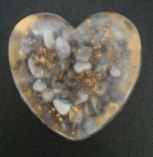 Coeur décoration Améthyste / Aventurine bleue / Labradorite