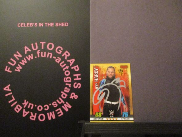 Jeff Hardy - Slam Attax 10th Edition #108 Authentic Autograph Trading Card