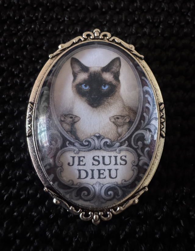 Broche chat siamois
