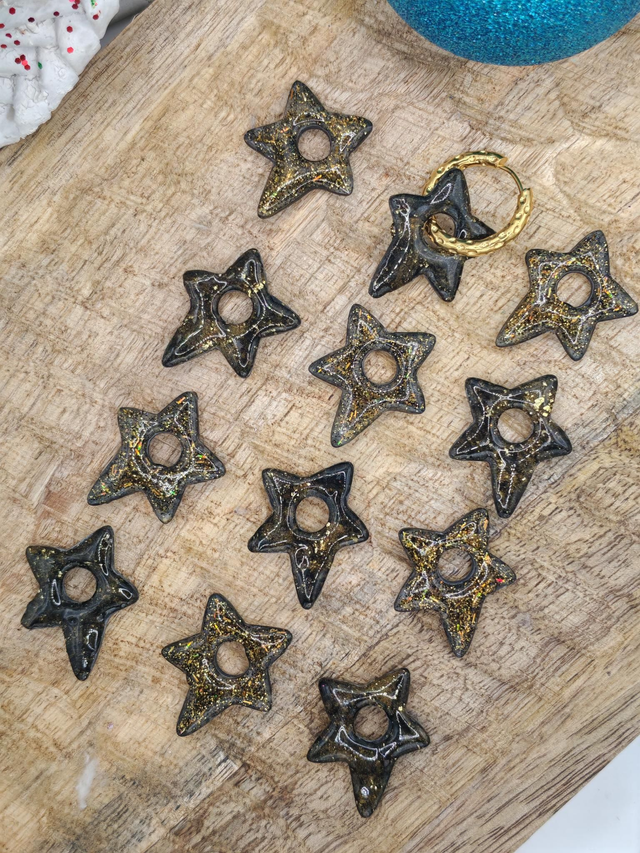 CHOUPETTES Star réversibles noir et feuilles d'or