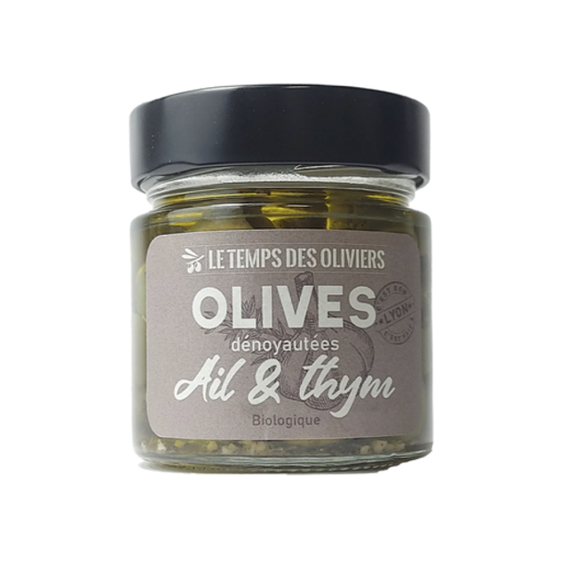 Olives Cocktails Ail &amp; Thym Bio - 180g