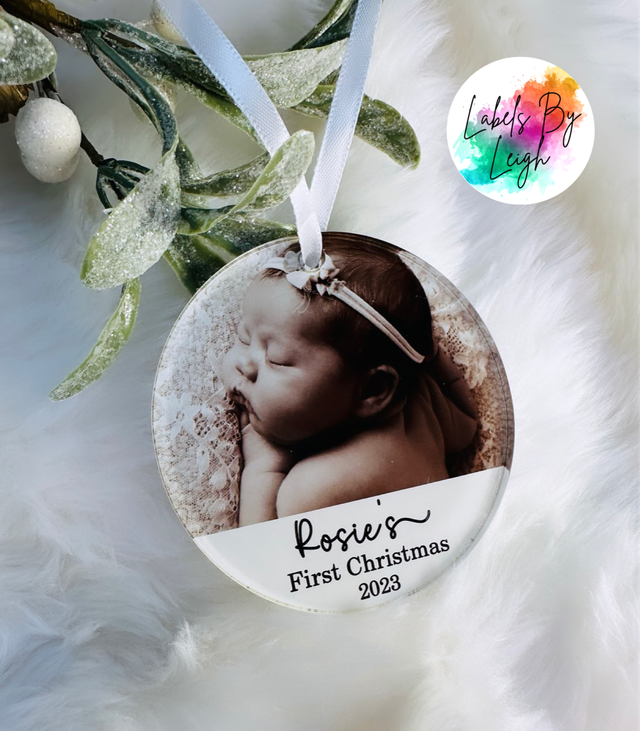  Baby's First Personalised Christmas Decoration 
