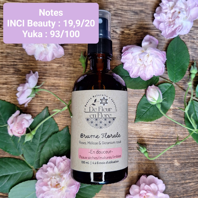 Brume Florale-Roses, Mélisse et Géranium 