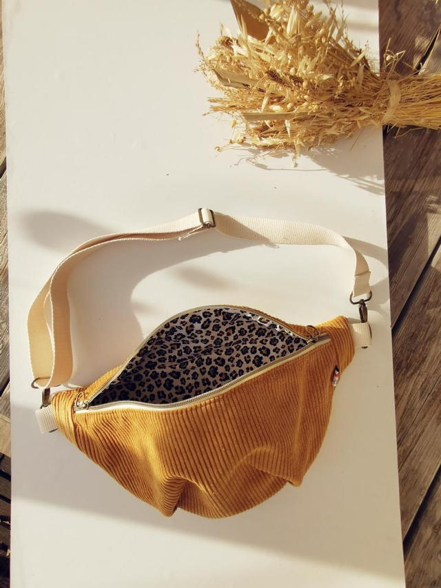 Banane LOUISE velour ocre 