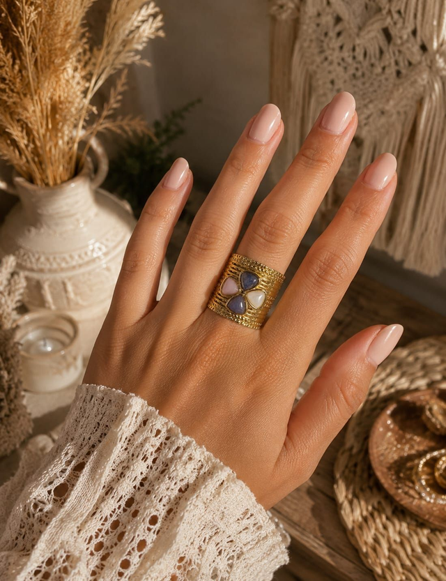 Bague trèfle bohm