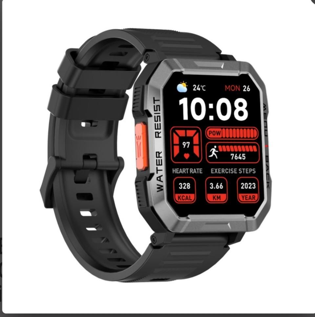 Blackview W60 (Montre Durcie Connectée - 2.01'' - Microphone intégré) Noir

