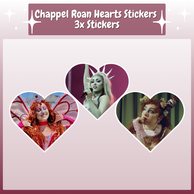 Chappel Roan Hearts Sticker Pack