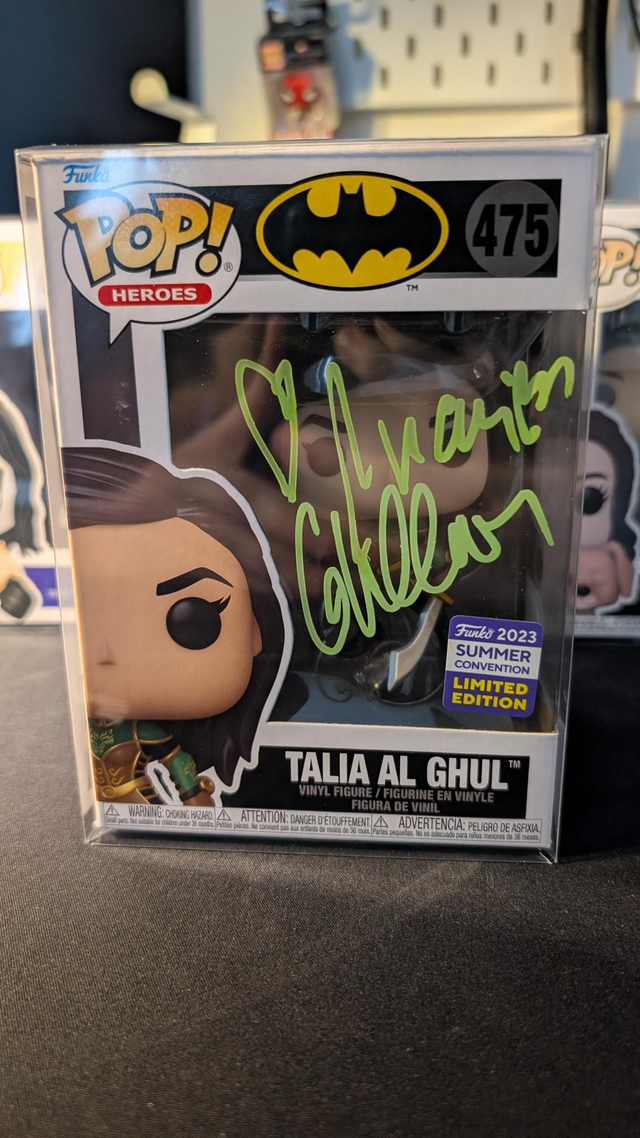 Funko Pop DC Batman Talia Al Ghul 475 Signed by Marion Cottilard with SWAU &amp; ACOA Authentication Stickers