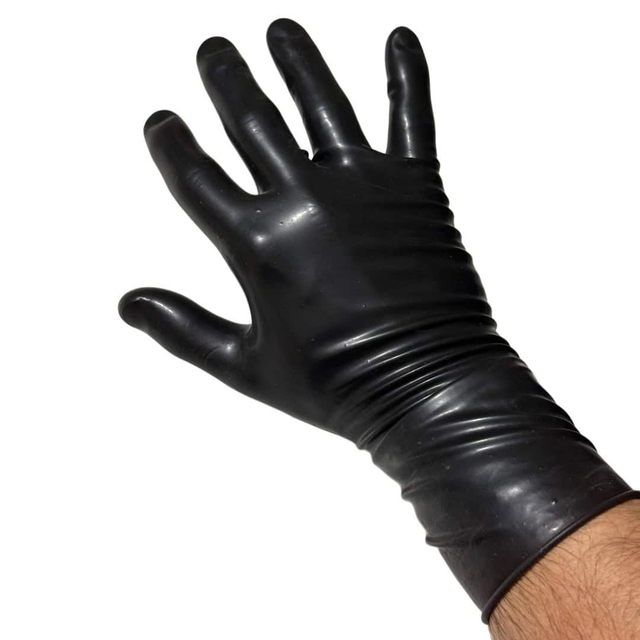 Non-chlorinated Latex Gloves Model 1 Black