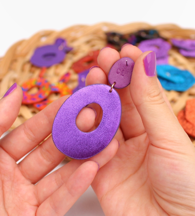 Iris • violet pailleté