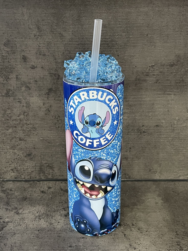 Little Furry Blue Alien Tumbler