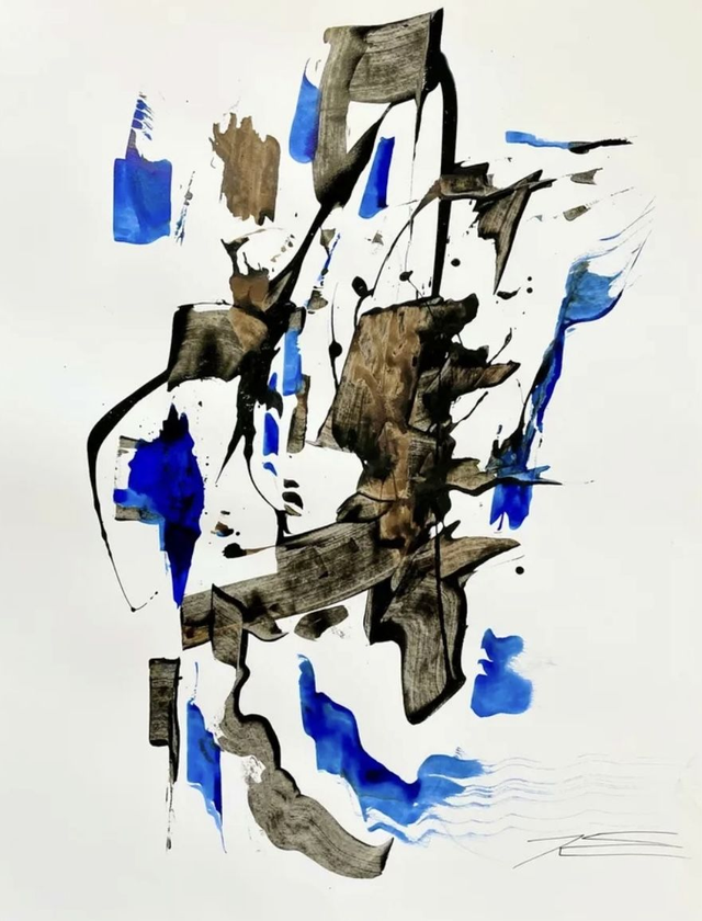 Oeuvre sur papier - En vogue - 50x65cm