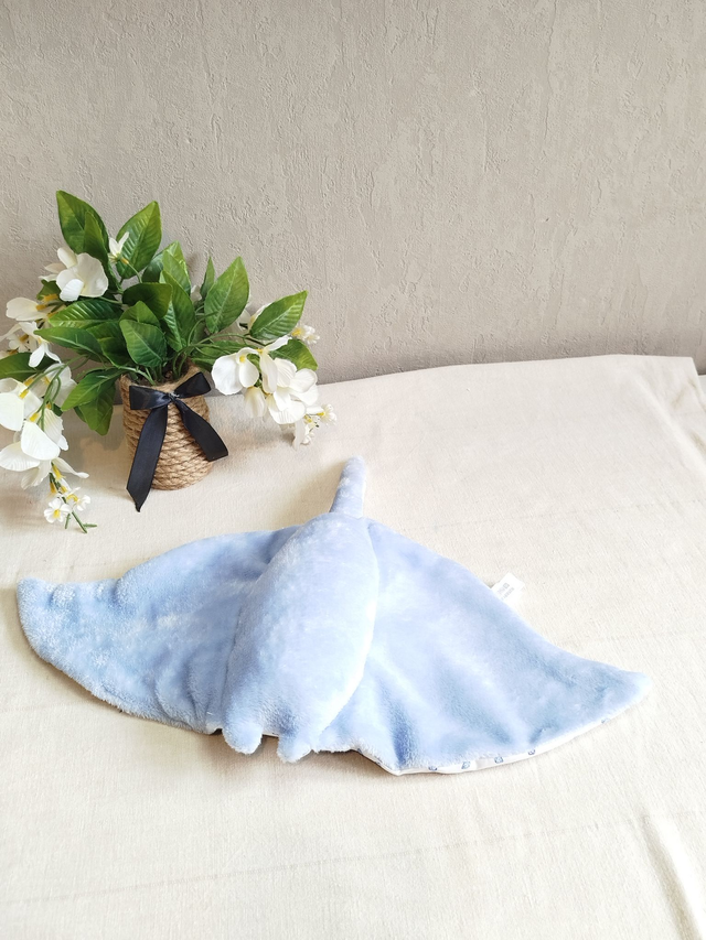 Raie manta bleu ciel