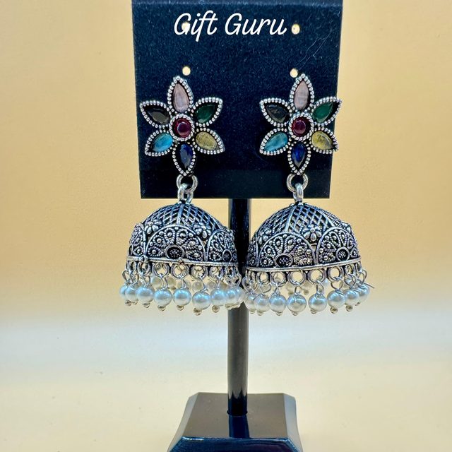 Oxidised Jhumkas
