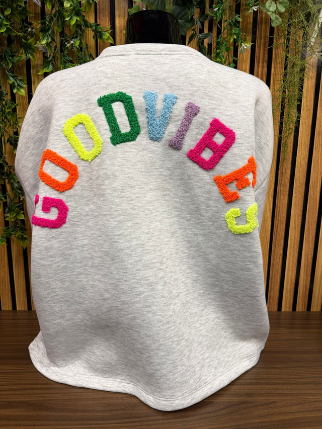 Sweater GOODVIBES - Grijs
