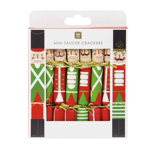 Nutcracker Mini Saucer Crackers - 8 Pack