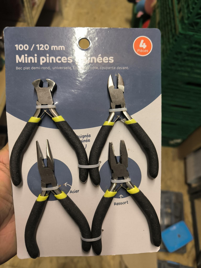 MINI PINCE GAINÉES 100/120 MM