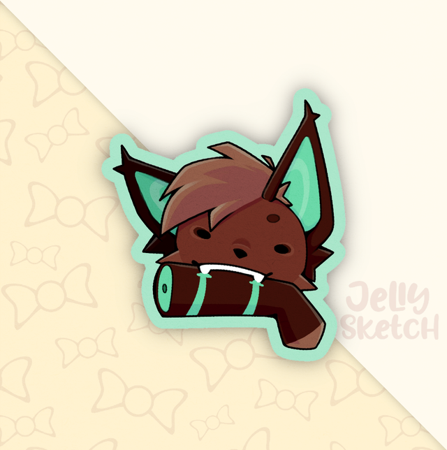 Bite | Mint Bat | OC Sticker