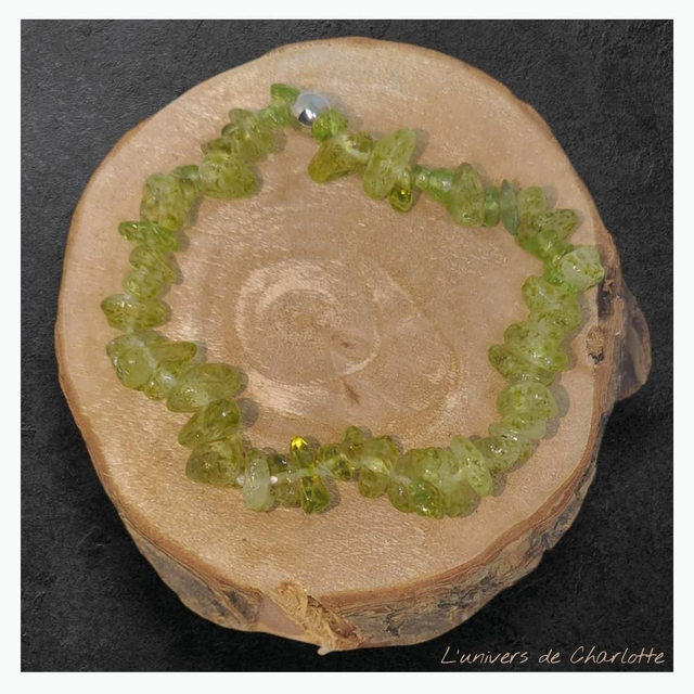 Bracelet "Péridot" baroque BR-228