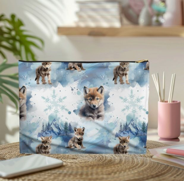 Pochette/trousse Loup 