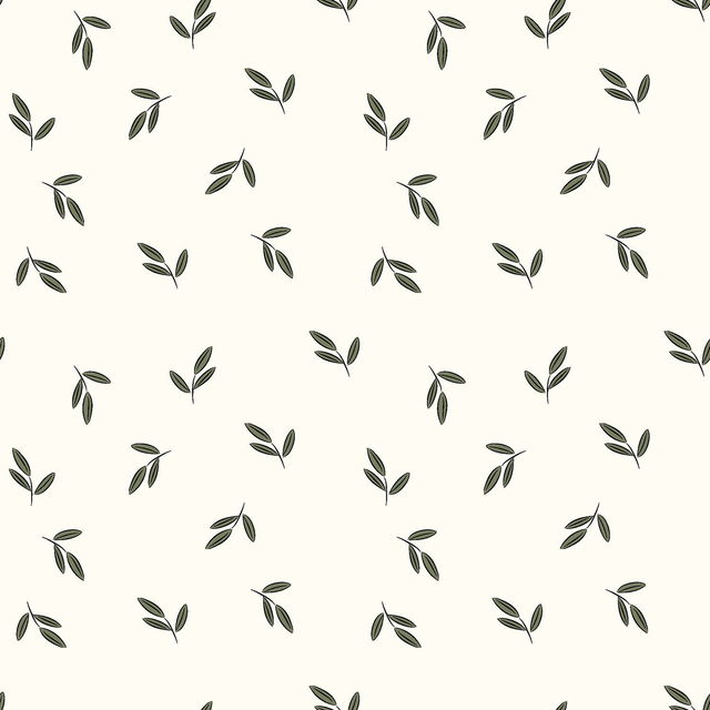 Popeline petites feuilles