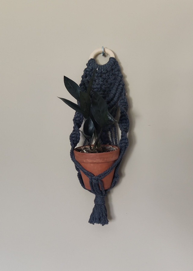 Suspension pour plantes - Bleu - Petit pot