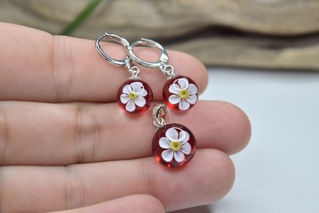 PARURE NARCISSE MONTURE ARGENT 