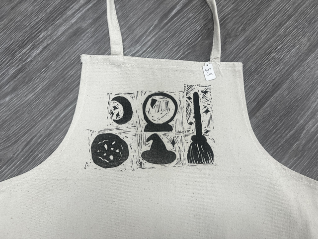 Witchy Lino Children's Apron