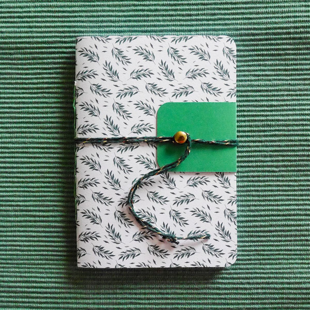 Carnet de poche A6 - motif végétal