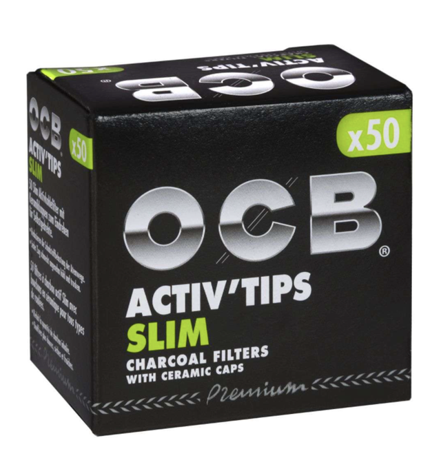 !!Filter 30 | OCB Activ Tips Slim 7mm Aktivkohlefilter 50 Stk.