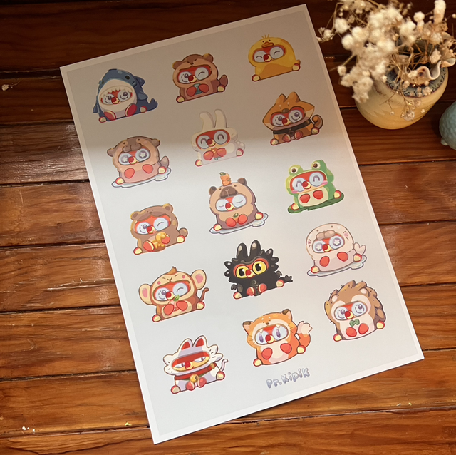 Affiche - Pr.Kipik Cosplay d'animaux