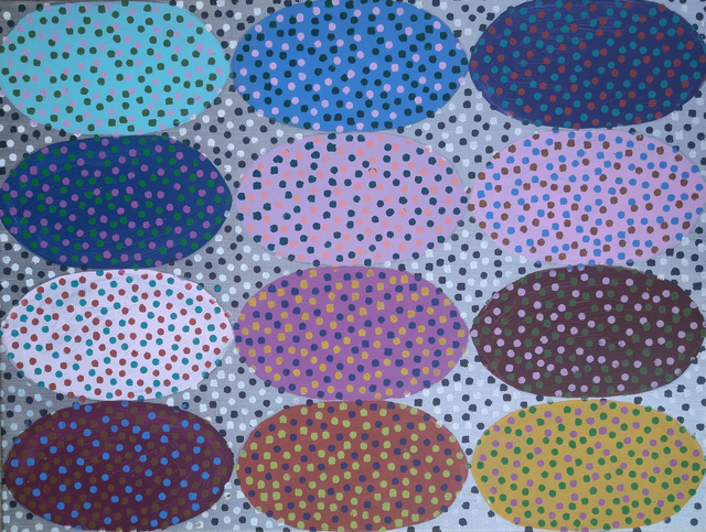 Nowy Strukturalizm, 50x66 akryl płótno 2019