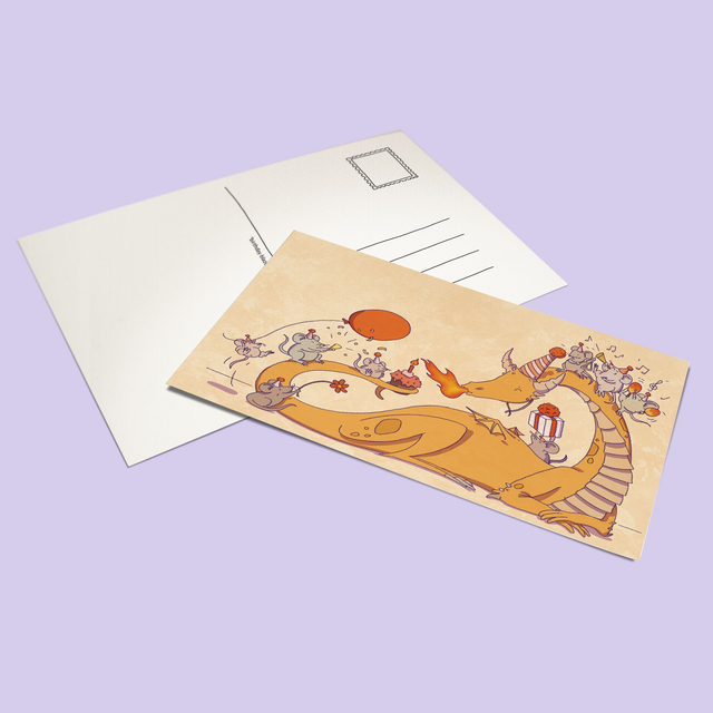 Postcard &quot;Birthday Blaze&quot;