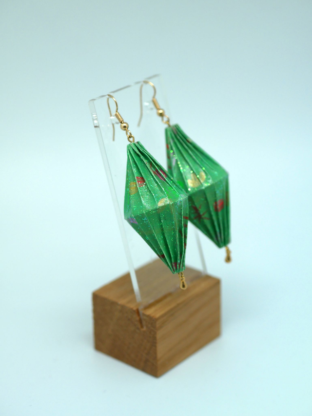 Lampions Basilic pailleté