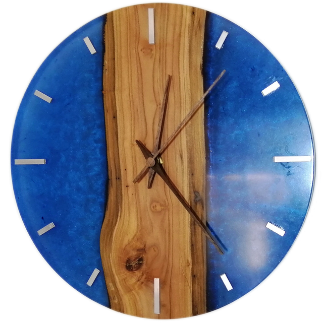 Horloge abricotier/résine