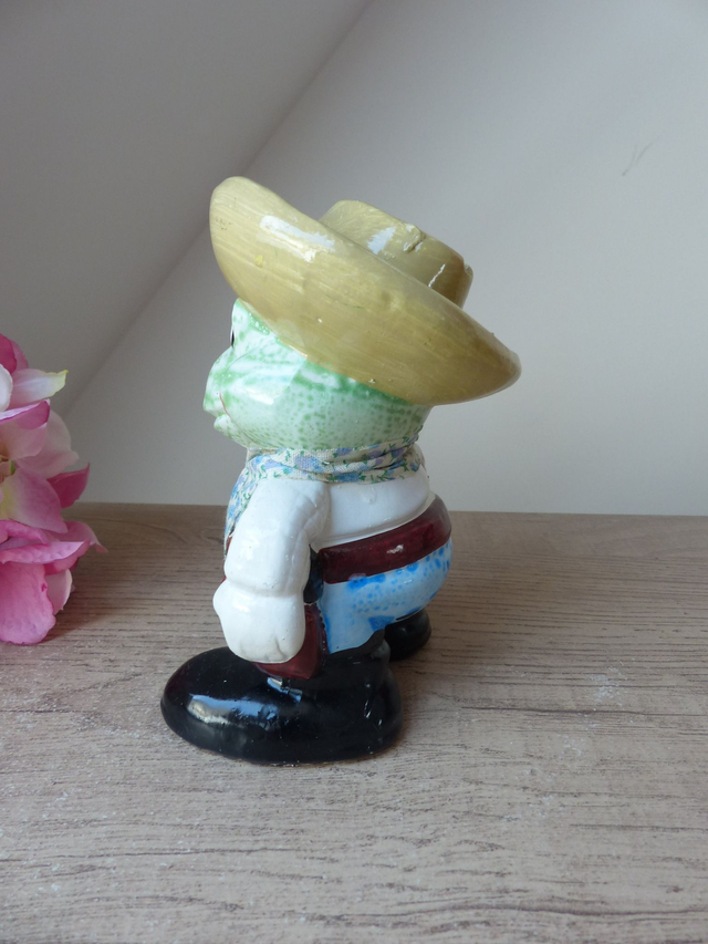 COLLECTION TIRELIRE - Figurine Grenouille Cow-Boy, Grenouille Policier, Grenouille Justicier, Grenouille avec Revolver Cadeau Ami Famille