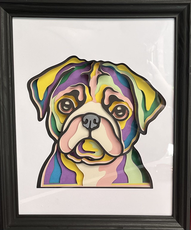 Carlin - cadre 3D lumineux - VENDU