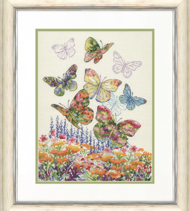 Counted Cross Stitch Kit: Floral Butterfly by Dimensions