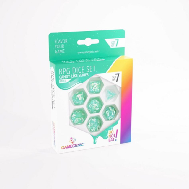 Gamegenic Candy-like Series - Mint - RPG Dice Set (7pcs) Green