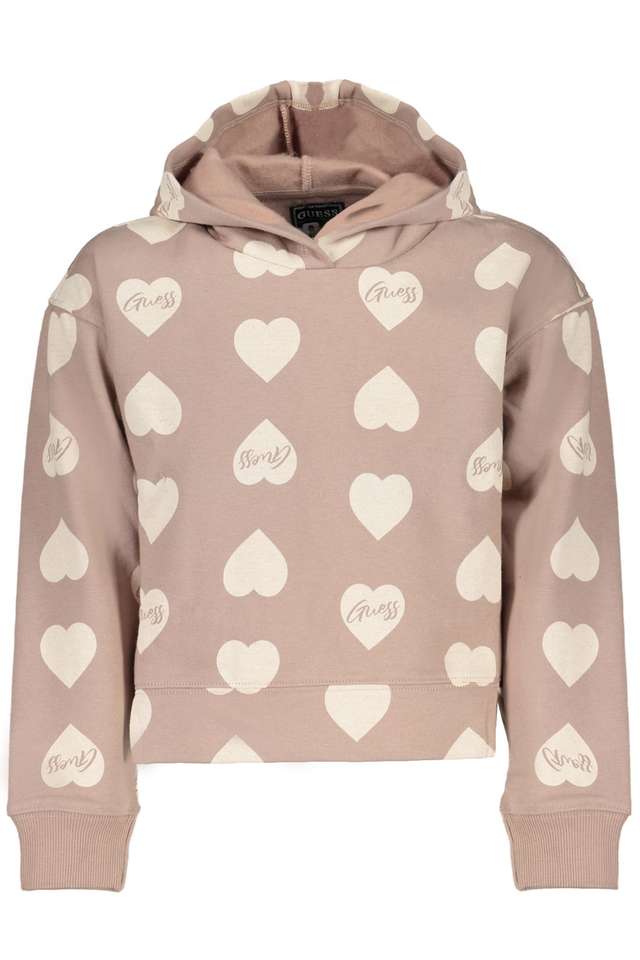 GUESS JEANS FELPA SENZA ZIP BAMBINA MARRONE